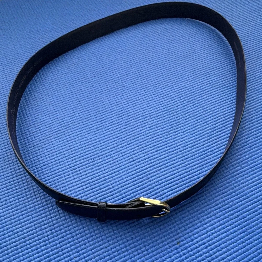 Christian Dior Fullgrain Analine Cowhide Leather Belt (Style 218680, Size 42/105